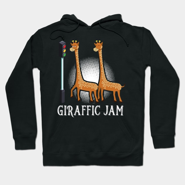 Giraffic Jam - Traffic Jam Pun Hoodie by Shirtbubble